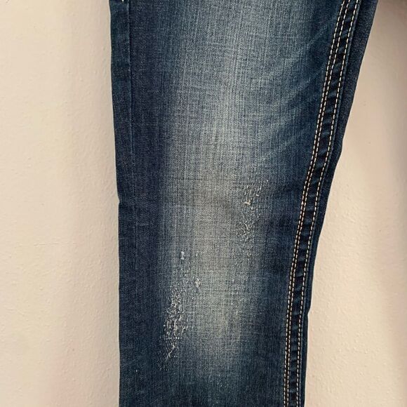 Rock Revival *Gwen Easy Boot* dark wash denim jeans western bling size 27 - Picture 4 of 16